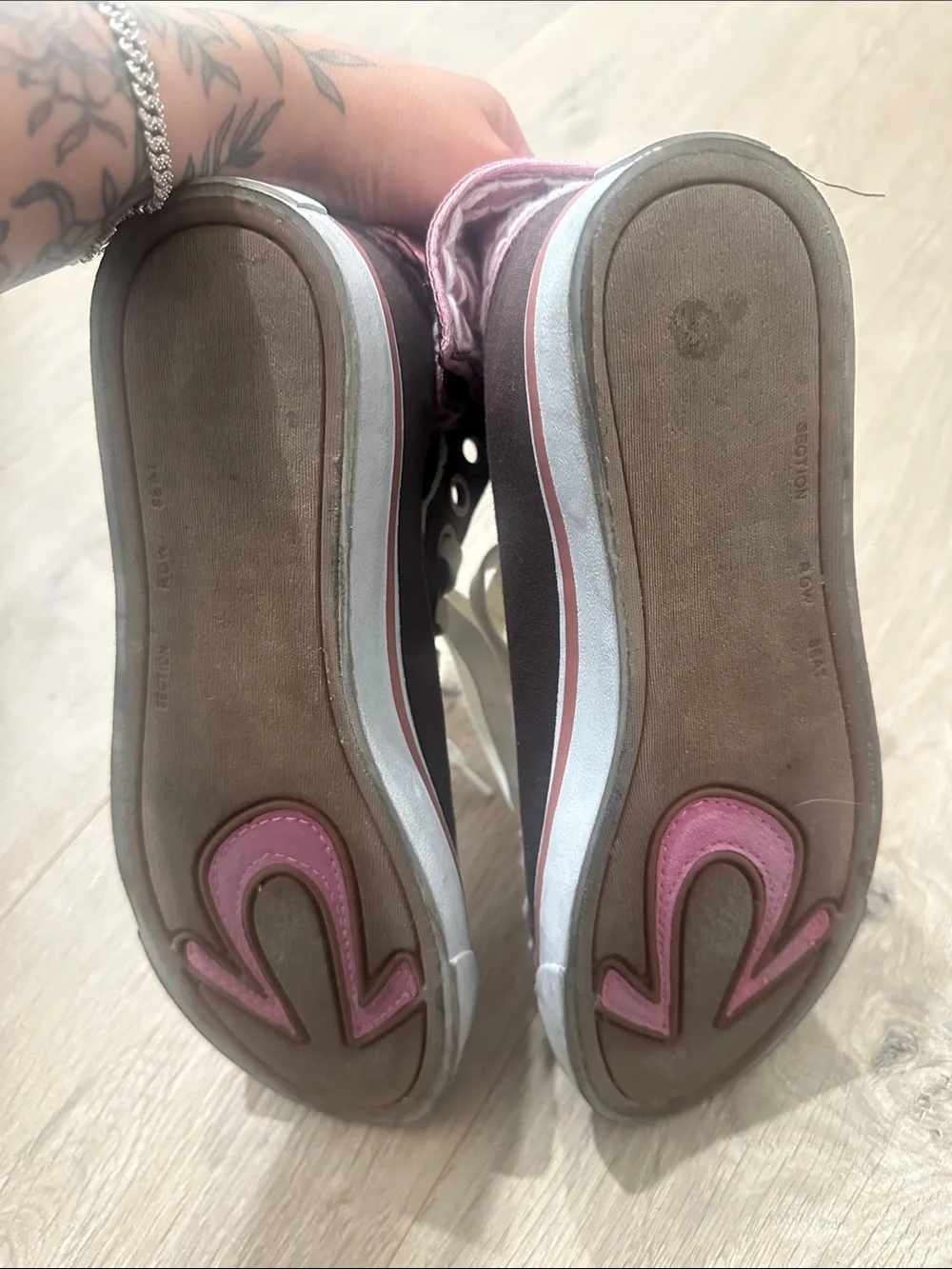 True Religion Pink Metallic High-Top Sneakers